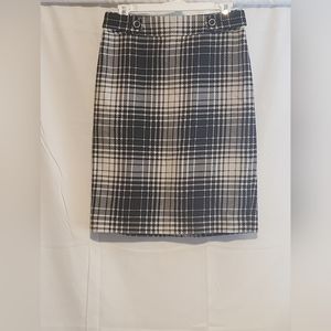 Semantiks Nordstrom Plaid Black and White Skirt